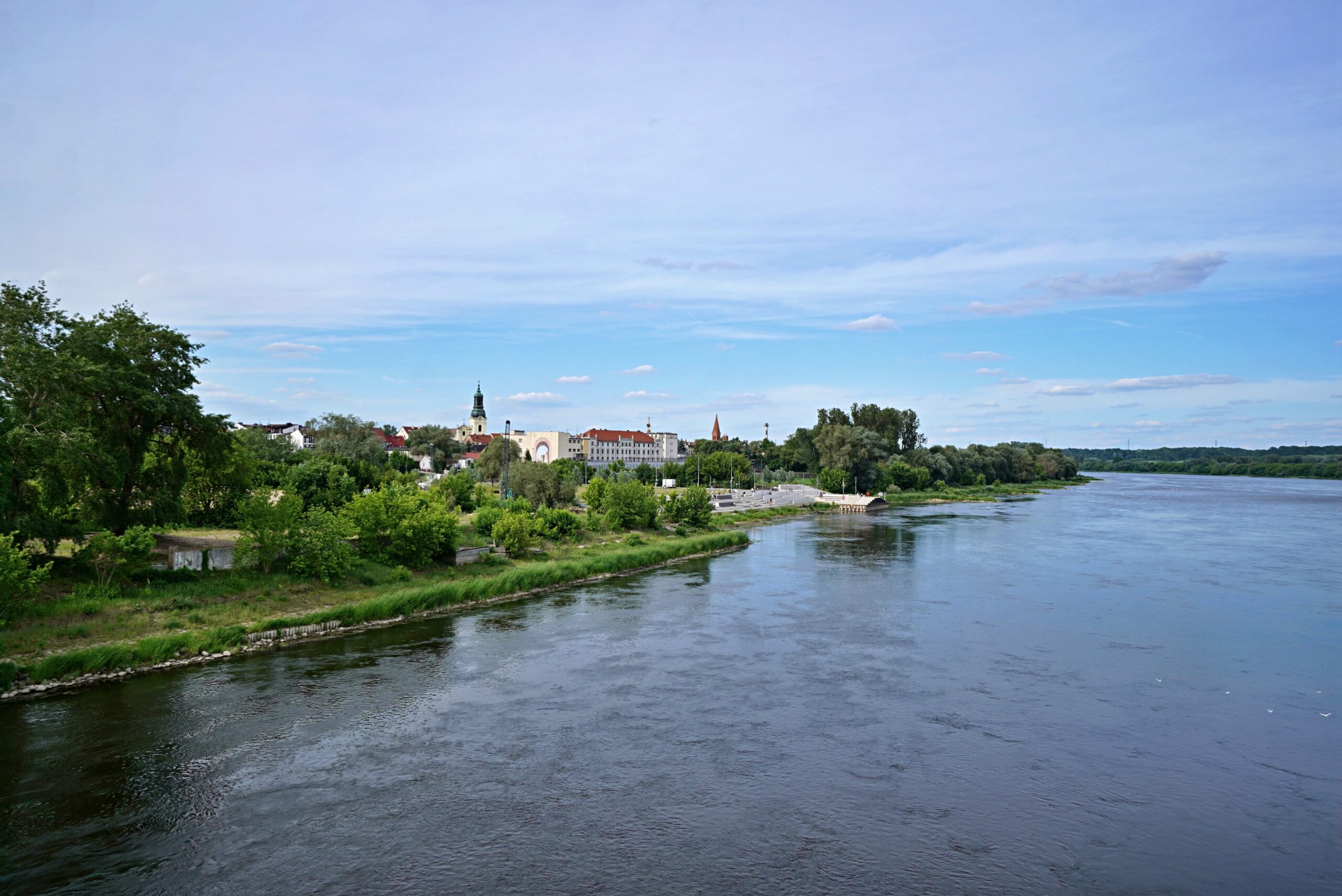 widok na Fordon i Wisłę w Bydgoszczy